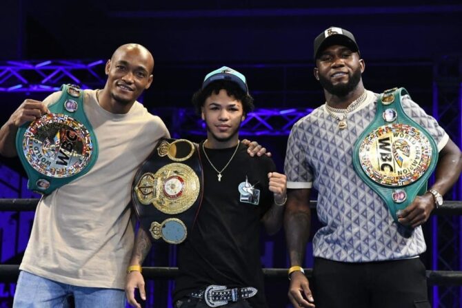 Shuan Boxing tuvo presentes a los campeones dominicanos Alberto Puello, Erick Rosa y Carlos Adames en la velada del 28 de junio