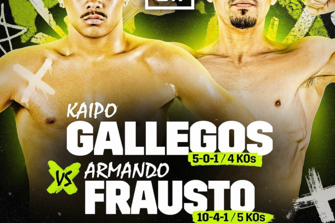 Prospecto Kaipo Gallegos se enfrentará a Armando Frausto este 26 de julio en Orlando, Florida